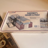 Life-Like HO 1:87 Farmer's Grain & Feed Industrial Building Kit 1366 Plastic Model