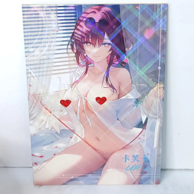 Kafka Waifu Card Anime Girl Window Holo Wall Art Oversized Board A5 Model
