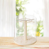 Figure Clear Display Case 360¡ã Rotating Necklace Hanger for Mini Toys Charms Model