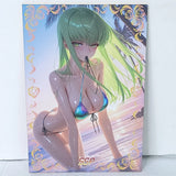 C.C. Beach Premium Waifu Card Anime Girl Wall Art Oversized Board A5 Model
