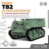 SSMODEL SS35536 1/35 Military Model Kit US T82 Tank Destroyer Model