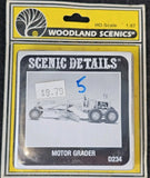 Woodland Scenics HO Scale Motor Road Grader Kit D234 NISP Model