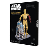 Fascinations Star Wars R2-D2 and C-3PO Metal Earth 3D DIY Model Kit Gift Box Set Model