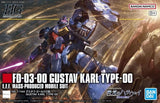 Bandai HGUC(264) 1/144 HG Gustav Karl Type-00 FD-03 Mobile Suit Gundam Model Kit Model