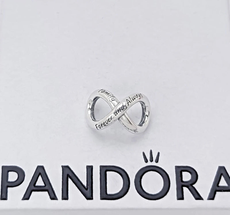 New 100% Authentic PANDORA 925 ale Forever & Always Infinity Charm 793243C00 Charms