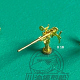 1/350 Scale 25mm Single Barrel Anti-aircraft Gun Metal Assembly for Model Ship Model