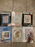 Lot Cross Stitch Kits Disney Pooh, Noah??s Ark, Hallmark Bear Christmas Bear Model