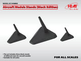 ICM A002 - 1/144 1/72 1/48 1/32 Aircraft Models Stands (Black Edition) scale kit Model