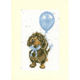 Bothy Threads  greating card counted cross stitch kit "Welcome Little Sausage", Model