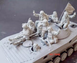 1/35 resin figure model Russian Tank Crew 8 Soldiers unassembled unpainted Model