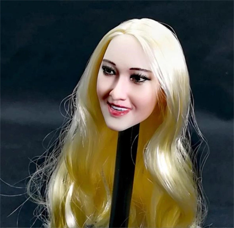 1/6 Scale Female Beauty Curls  Expression Head Model for 12'' PH TBL figure toys Model