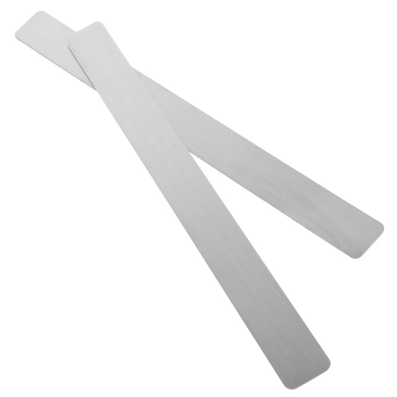 2Pcs Reusable Iron Photo Wall Memo Board Strips with Adhesive Backing Silver Model