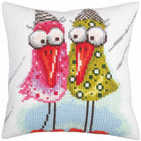 CdA stamped cross stitch kit cushion "Together" 5265, 40x40cm, DIY Model