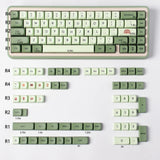 124 Key XDA PBT Keycap Set Matcha Green for Cherry MX Keyboards Model