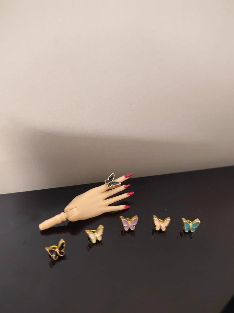 1/6 Female New Miniature Butterfly Ring Model For 12" Action Figure Body Model