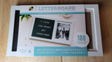 DCWV PHOTO & LETTER BOARD 15.5"x9" White 188 Characters Included Model