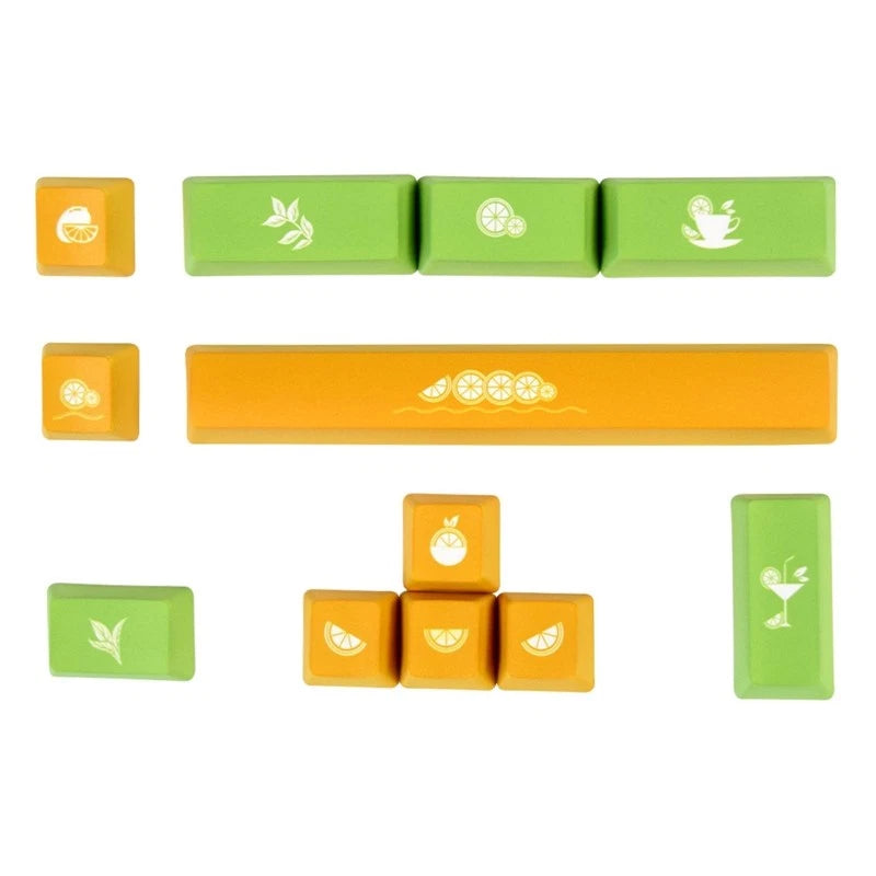 5 Sides Sublimation PBT Keycaps 12PCS for Mechanical Keyboard Space Directions Model