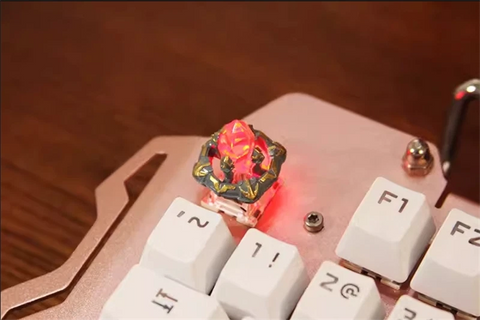 Game League of Legend Keycap Crystal Hub Base Resin Transparent KEY CAP Gifts Model