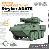 MRY-SFW SS200961 1/200 Military Model Kit US Stryker ADATS Tank Destroyer Model