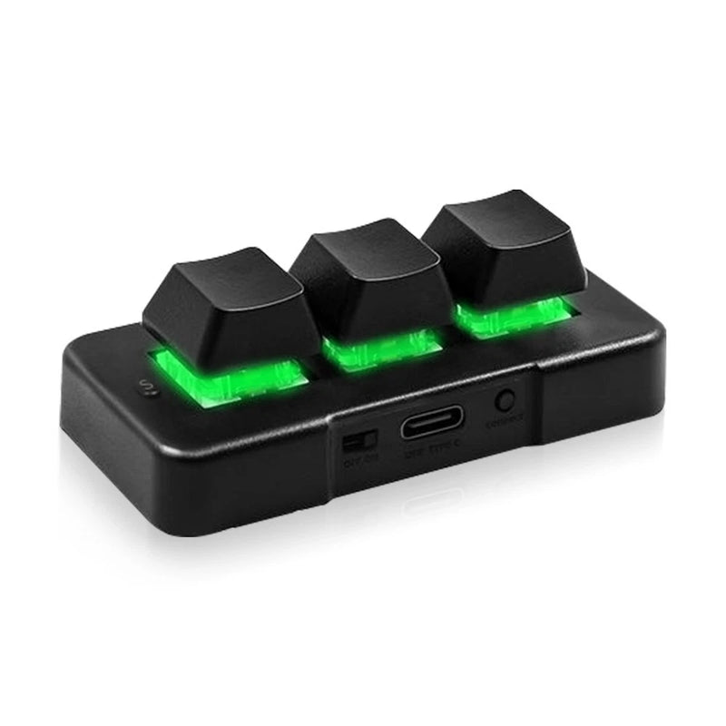 3 Key Mini Programmable Keypad RGB | Wireless Usb Macro Keyboard MK321 Pro Model