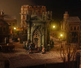 Tomb Crypt Cemetery Building Kit O S HO N Scale Unpainted Blank White Paintable Model