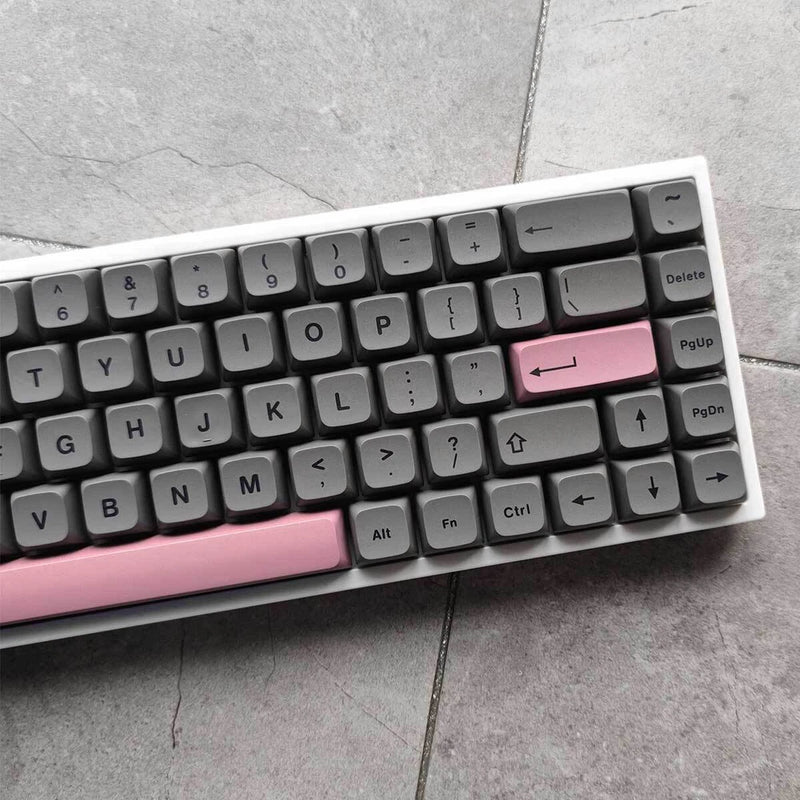 Gray PBT Keycaps Set XDA Profile 133 Key Customized for MX Mechanical Keyboards Model