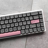 Gray PBT Keycaps Set XDA Profile 133 Key Customized for MX Mechanical Keyboards Model