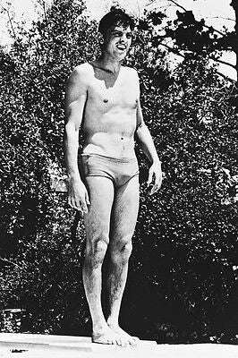 Alain Delon 11x17 Mini Poster Hunky Pose In Speedos Posing On Diving Board Model