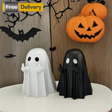 Halloween Ghost Figurine Funny Middle Finger Statue Novelty Tabletop Home Decor Model