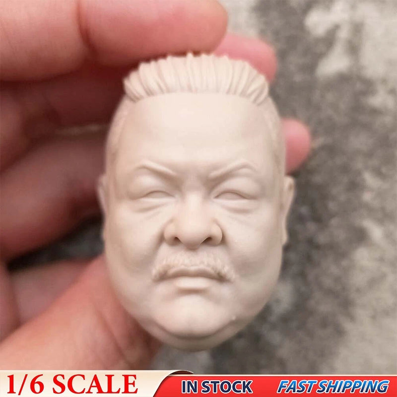 1/6 Model China Greasy Uncle Fatty Man Head Sculpt Fit 12" DIY Hot Toys Figures Model