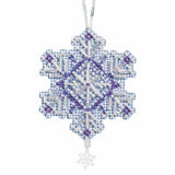 Amethyst Crystal Charmed Ornament Kit Mill Hill 2012 Snow Crystals Model