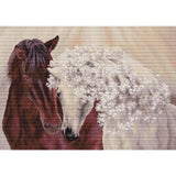 Luca-S counted cross stitch kit "The Perfect Couple", 45x32cm, DIY Model
