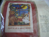 To All A Good Night Easy To Count Cross Stitch Kit 12x16 Inches Creative Circle Model