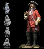 1/24 75mm Die-Cast Resin Figure Model Kit Ancient British Army Officer Miniature Model