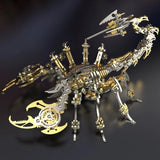 Gold Cyber Scorpion Metal Model Kit 3D Puzzle DIY Mechanical Art Sculpture Model