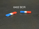 2-Pack 1/64 Scale Model Blue Clear Red LED Style Whelen Police Lightbar 6402BCR Model