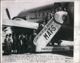 1950 Press Photo WAFS board military transport at Suisun AFB in Calif. Model