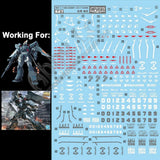 for MG 1/100 Mobile Ginn D.L Model Pre-cut Water Slide Decal Stickers ZGMF-1017 Model