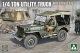 TAKOM 2214 1/35 Scale 1/4 Ton Utility Truck with Canvas Top Assembly Model kit Model