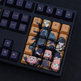 SPY¡ÁFAMILY Anime Theme 108 Keys PBT Keycap For Cherry MX Mechanical Keyboard Model