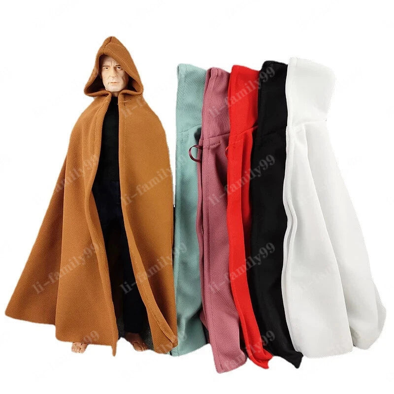 1/6 Scale CLoak Hooded Cape Soldier Clothes Model For 12"  Female Male Body& Model