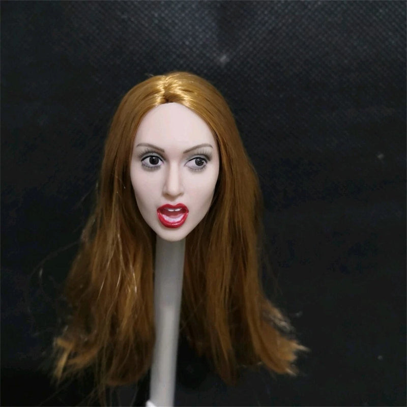 1/6scale Female head Sculpt  Open Mouth  expression  F 12"  Figure PH TBL  Model Model