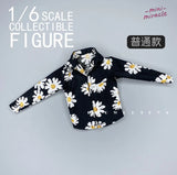 Custom 1/6 Flower Shirt Model Fit for 12" Action Figure Model