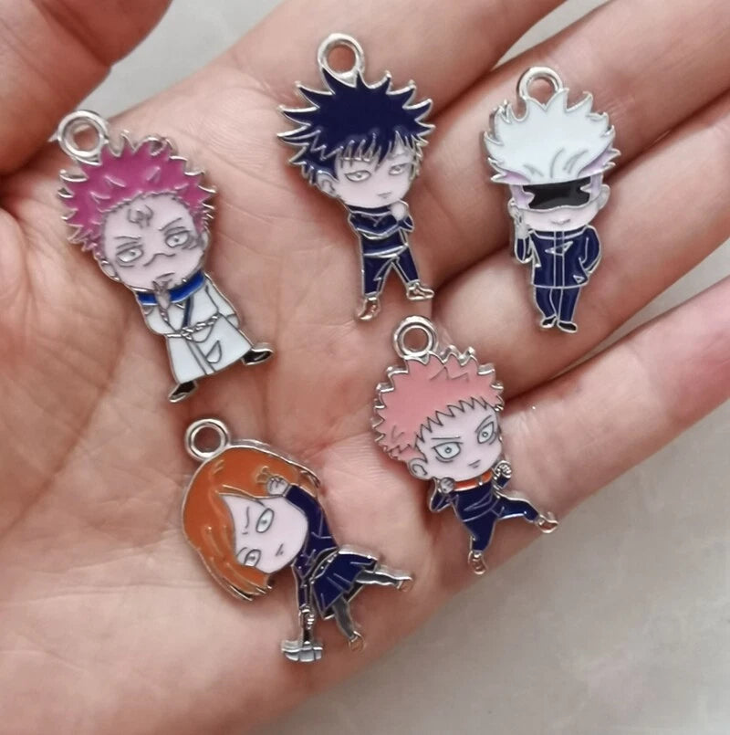 New 50 PCS Anime Enamel Charms Metal Pendants DIY Jewelry D67 Charms