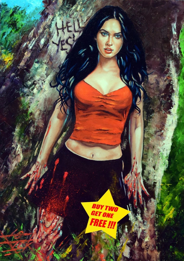 Jennifer's Body / Fine Art Print / Sleeved W Backing Board / Signed Rick Melton Model