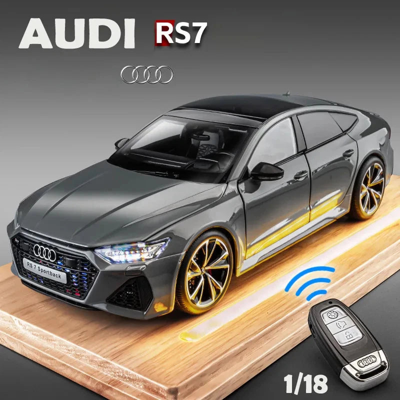 1:18 AUDI RS7 Sportback: Alloy Car Model Diecast Toy Vehicle with Sound Light Model