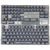Heat Sublimated Black Keycaps XDA height Thick PBT for Mechanical Keyboards Model