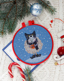 White Sheep in Wolf New dress Counted Cross Stitch Kit ?C DIY Needlework Craft Model