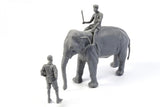 CMK 1/48 WWII RAF Mechanic in India+Elephant with Mahout (2 fig. + elephant) Model
