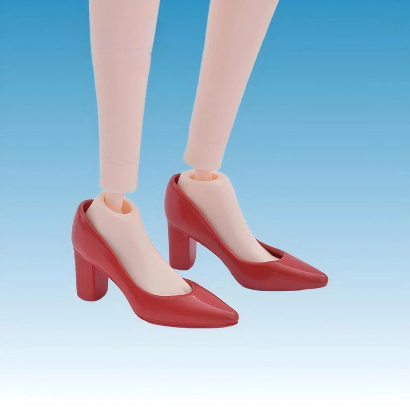 ZYTOYS ZY1046 1/6 Scale High Heel Shoes Red for 12" Female Action Figure Model Model